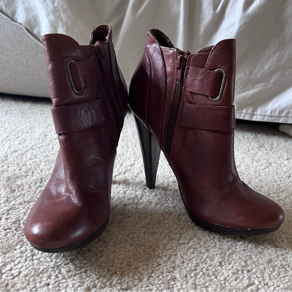 Aldo Moto Leather Ankle Boots - Picture 4 of 12